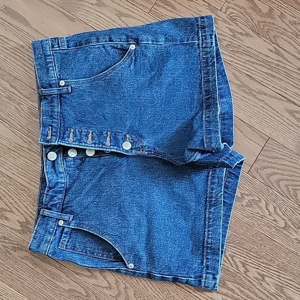 Banana Republic High Waisted Button Fly Denim Shorts